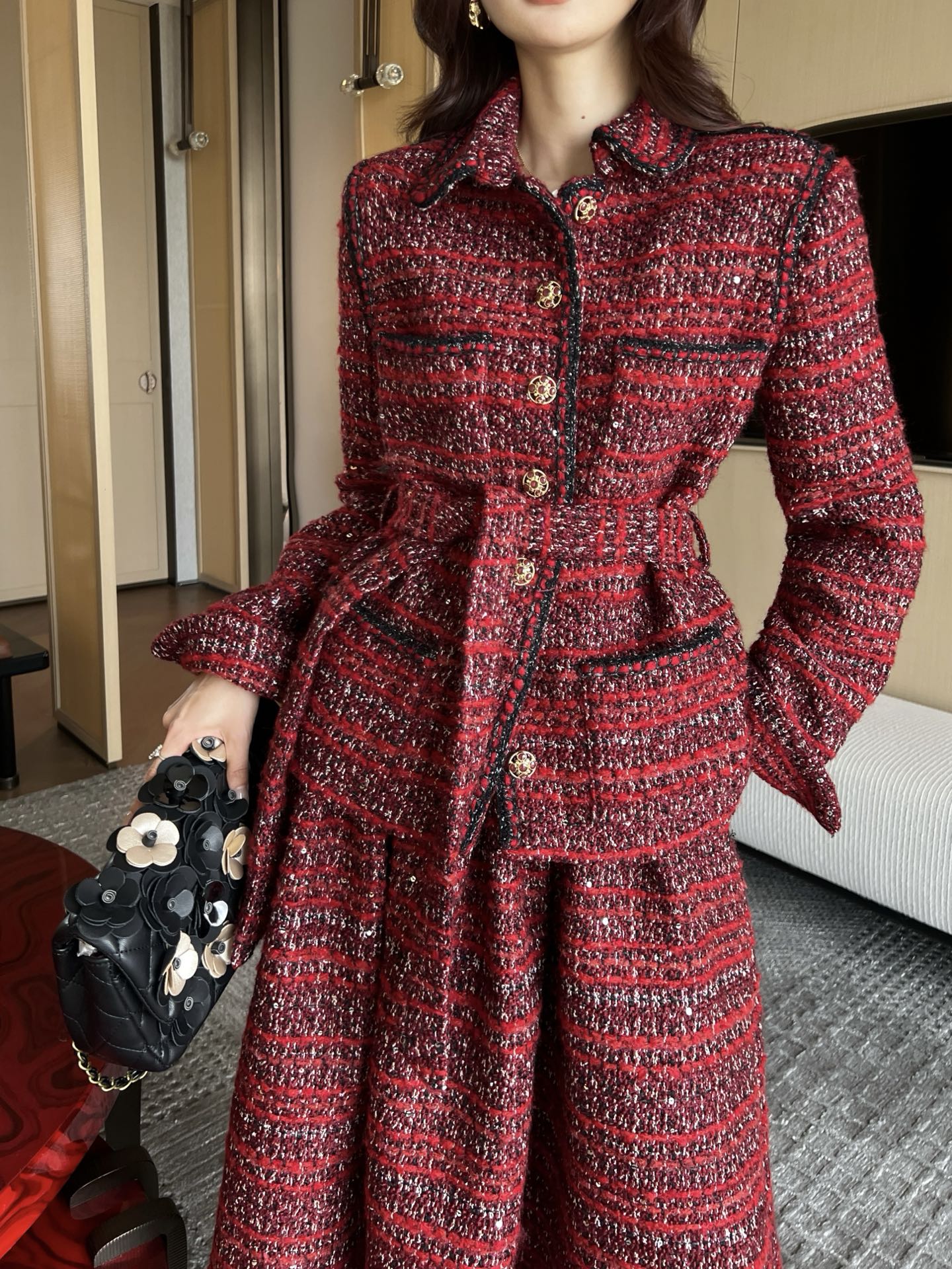 Chan NEW woven skirt