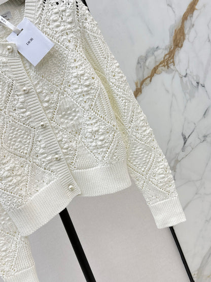 CD NEW Jacquard knit cardigan