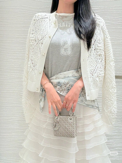 CD NEW Jacquard knit cardigan