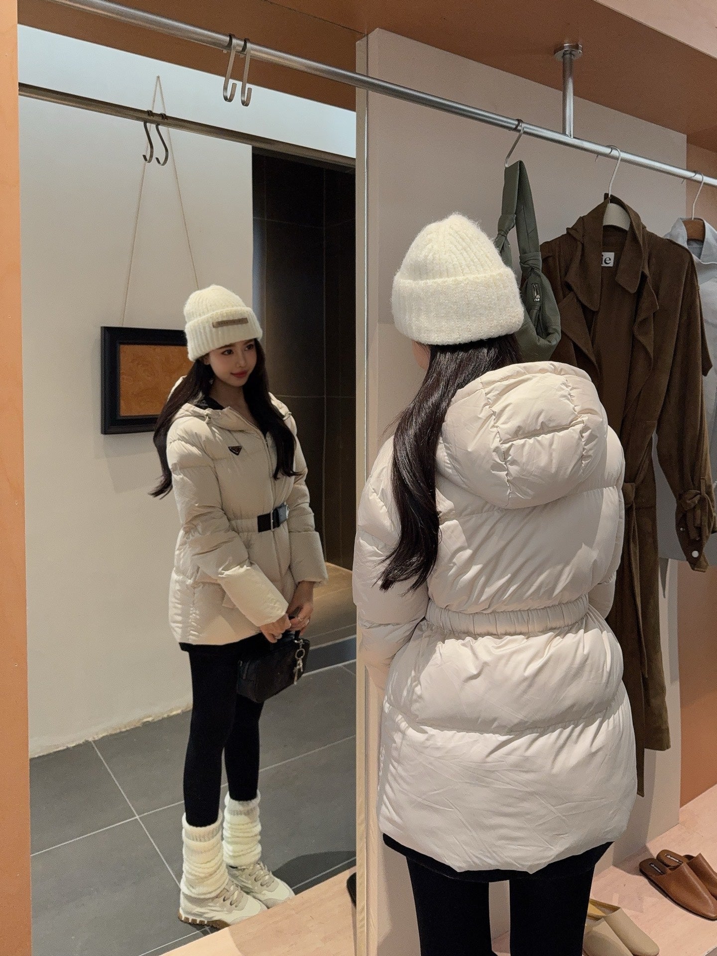 Pra NEW Hooded down jacket