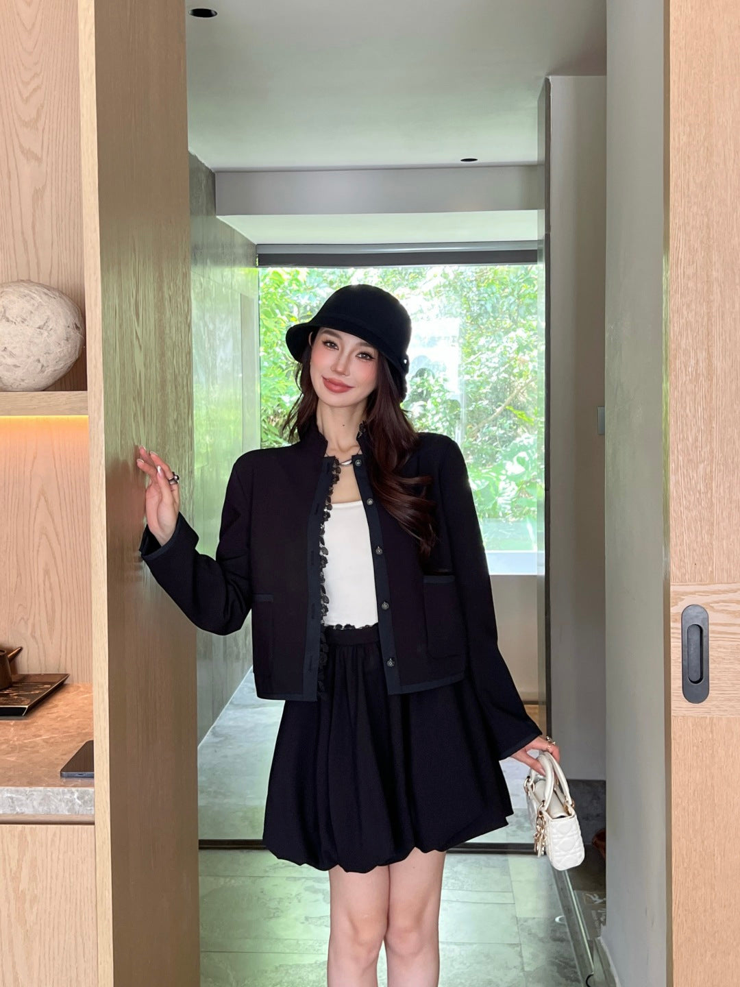 CD NEW  pleated skirt