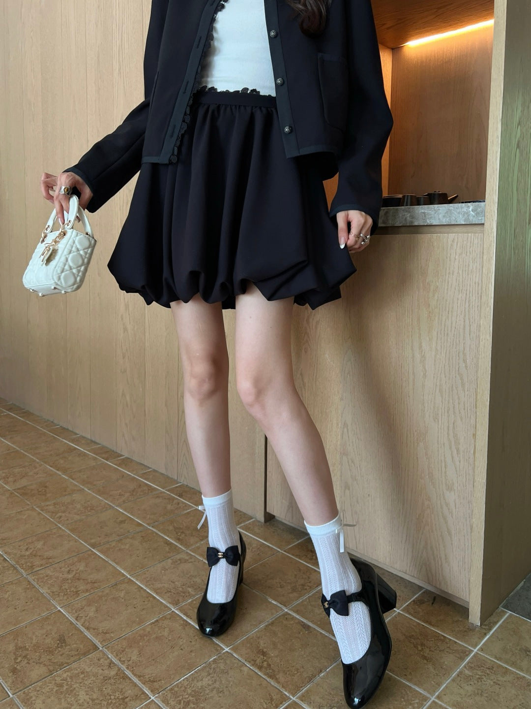 CD NEW  pleated skirt