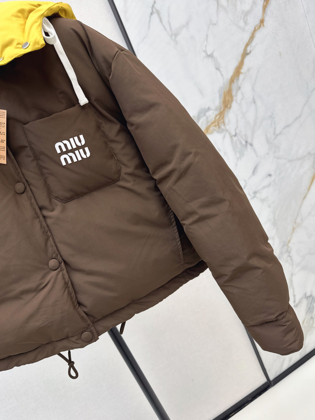 Miu NEW Hooded down jacket