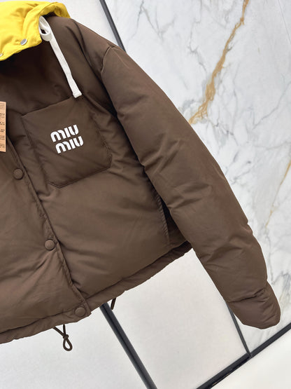 Miu NEW Hooded down jacket