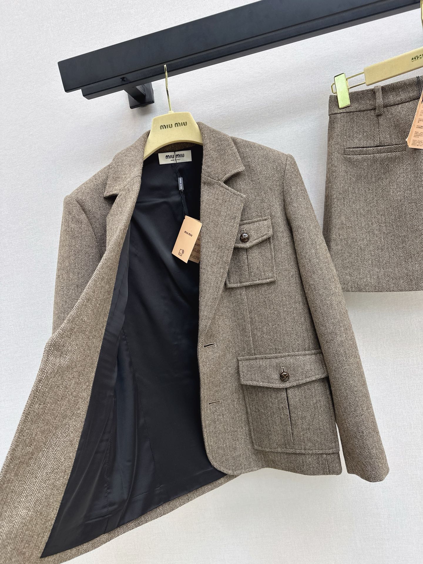 Miu NEW blazer skirt set