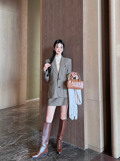 Miu NEW blazer skirt set