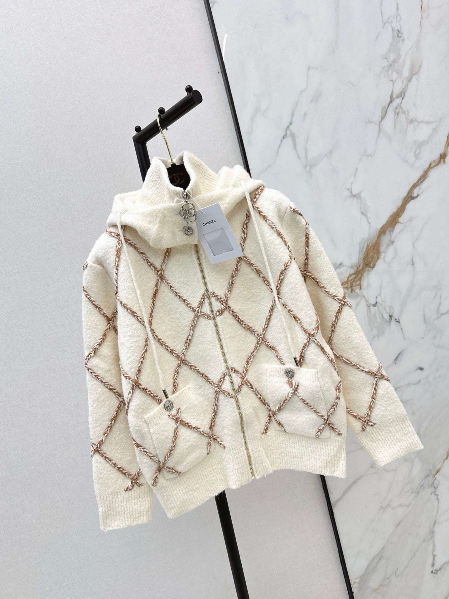 Chan NEW Hooded wool jacket