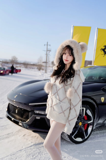 Chan NEW Hooded wool jacket