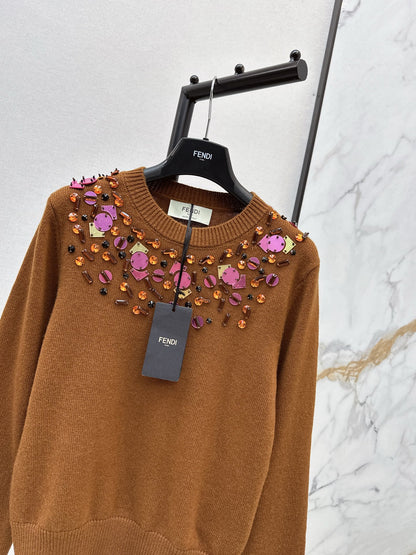 Fend NEW Beaded sweater