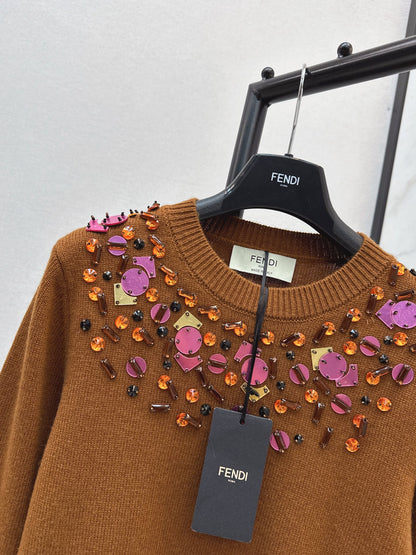 Fend NEW Beaded sweater