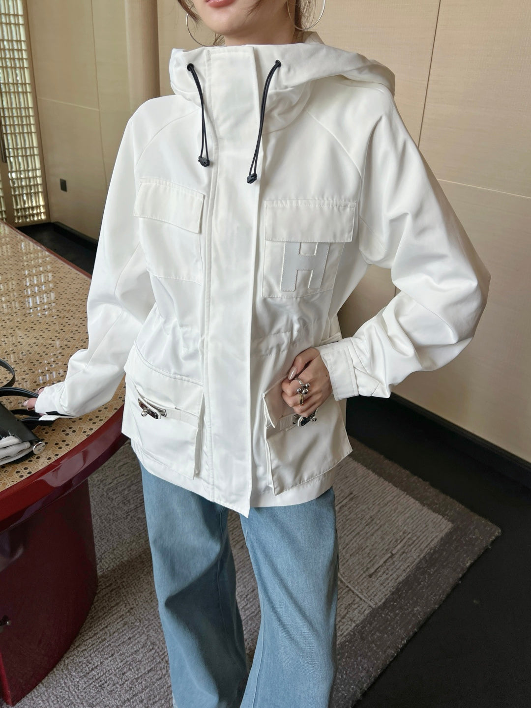 Herm NEW Hooded trench coat