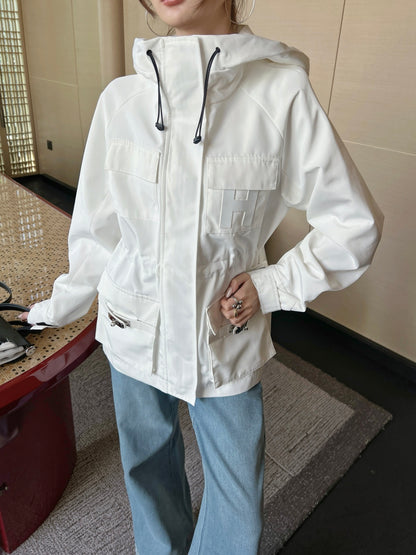 Herm NEW Hooded trench coat