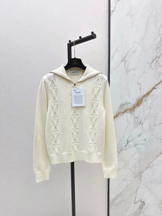 Chan NEW zip knitted sweater