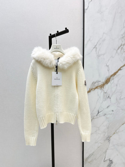Monc NEW Detachable hooded knit jacket