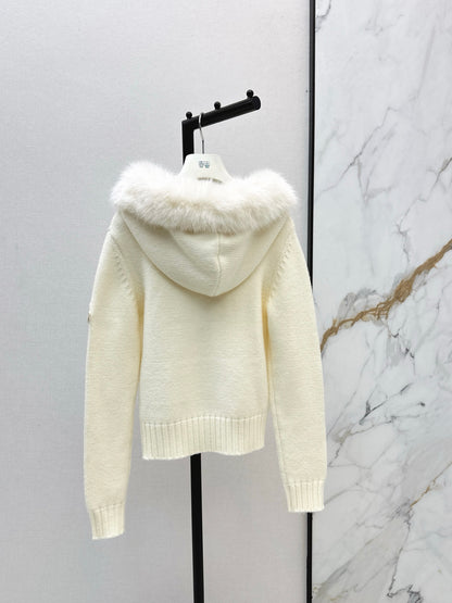 Monc NEW Detachable hooded knit jacket
