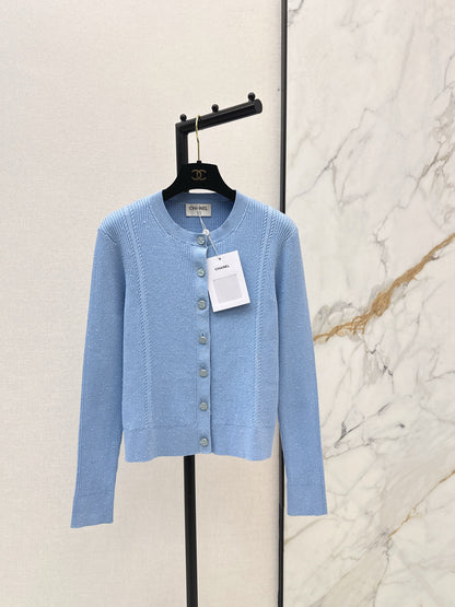 Chan NEW Jacquard knit cardigan