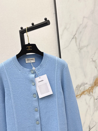 Chan NEW Jacquard knit cardigan