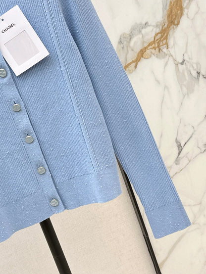 Chan NEW Jacquard knit cardigan