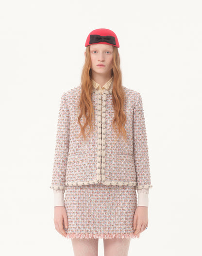 Va1en NEW woven Jacket + Skirt Set