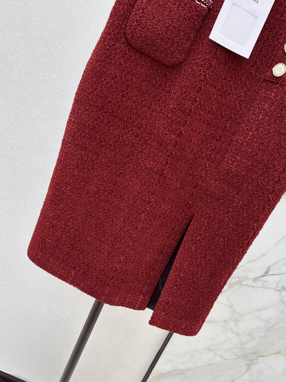 Chan NEW woven A-line skirt