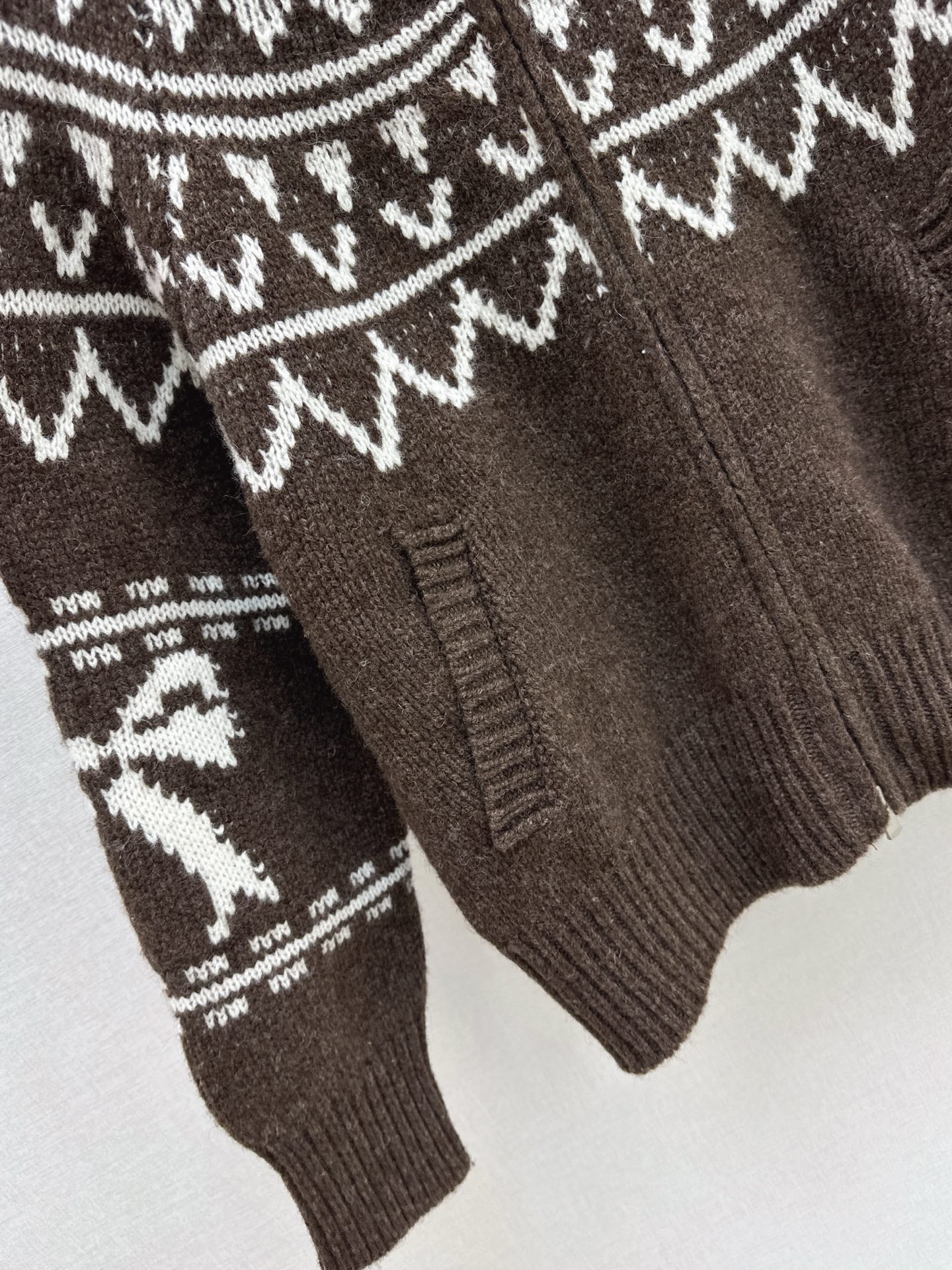 Loro NEW fair isle hooded cardigan