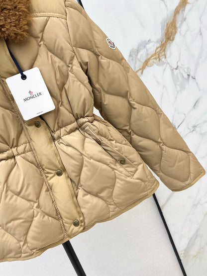 Monc NEW Teddy bear vest + drawstring down jacket set