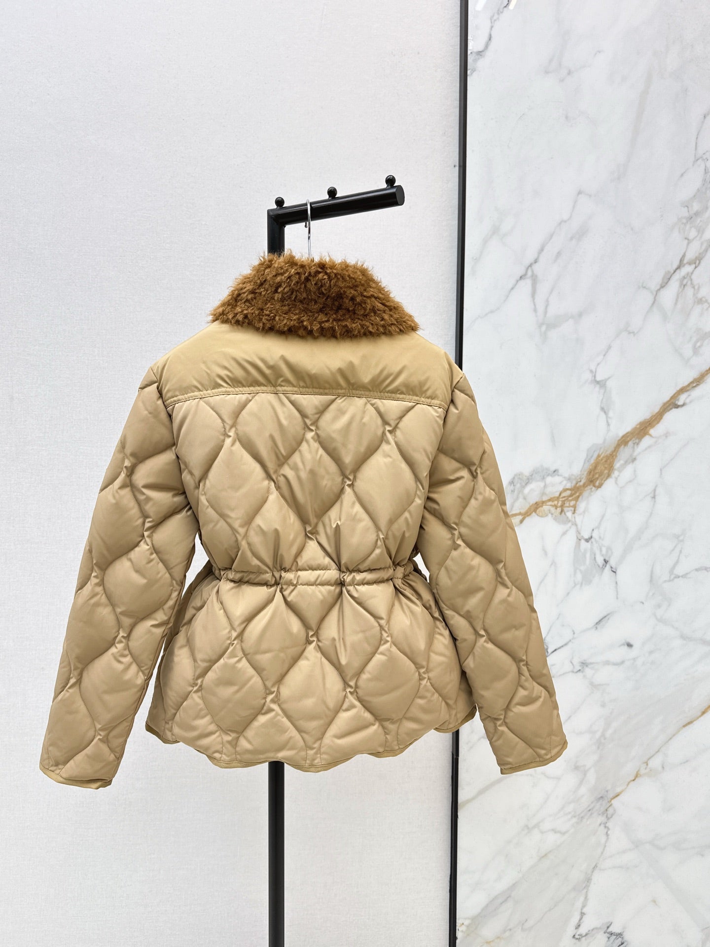 Monc NEW Teddy bear vest + drawstring down jacket set