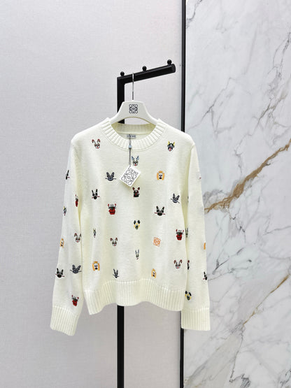 Loe NEW embroidered sweater