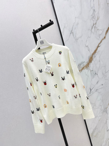 Loe NEW embroidered sweater