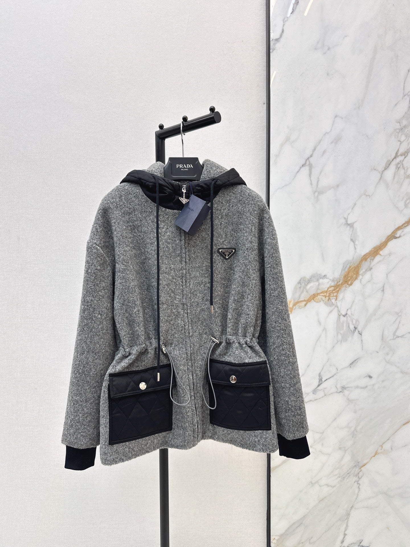 Pra NEW Hooded woolen jacket