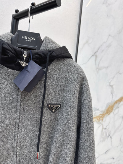 Pra NEW Hooded woolen jacket