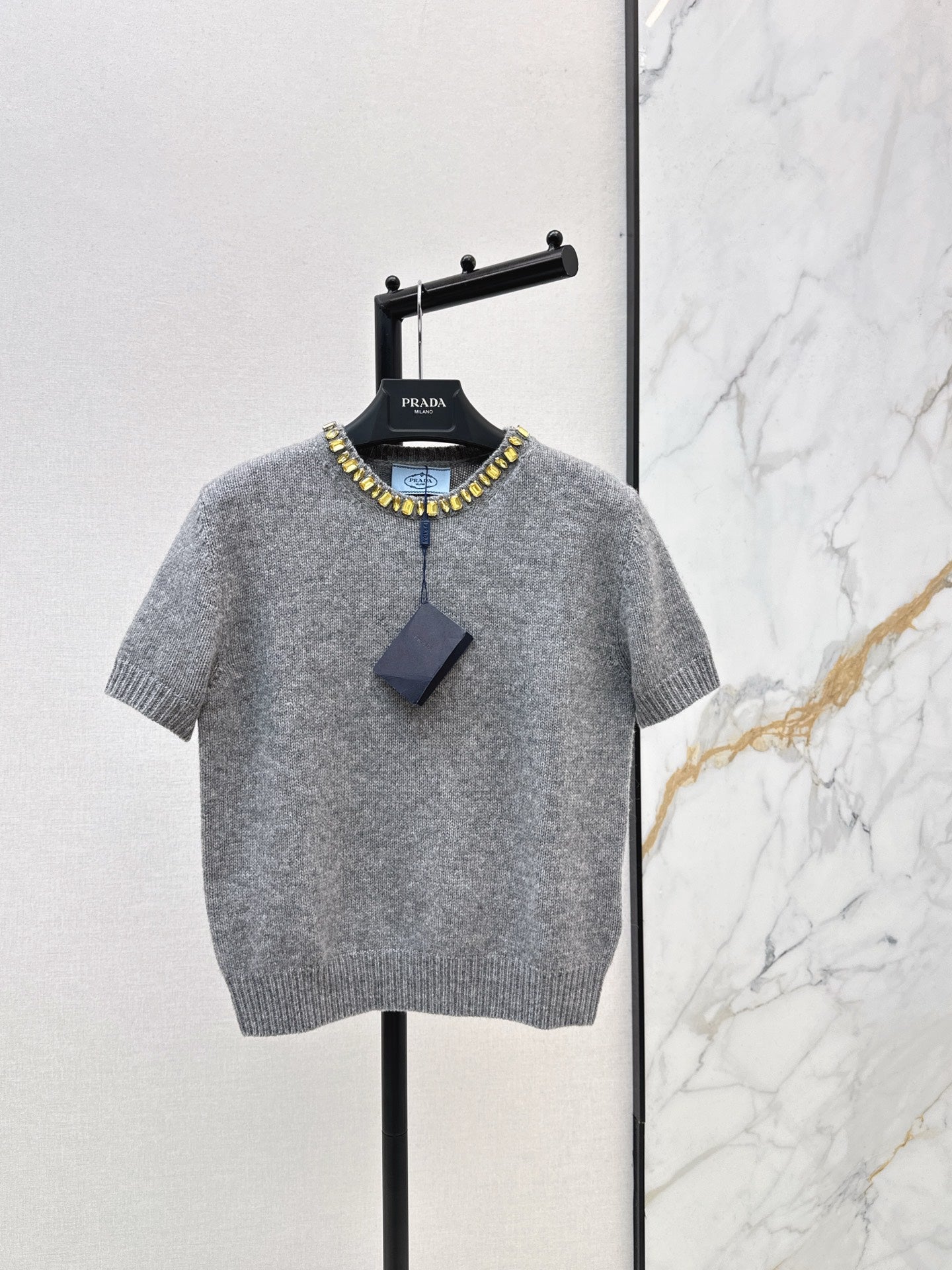 Pra NEW Cashmere short-sleeved sweater