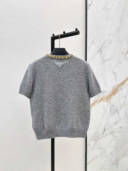 Pra NEW Cashmere short-sleeved sweater