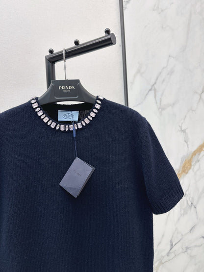 Pra NEW Cashmere short-sleeved sweater