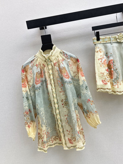 Zimm NEW flower print shirt