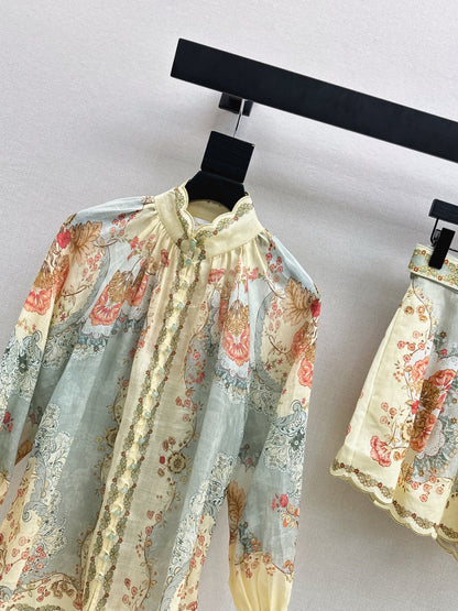 Zimm NEW flower print shirt