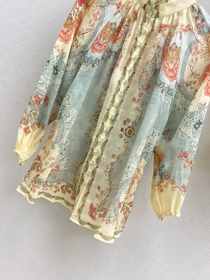 Zimm NEW flower print shirt