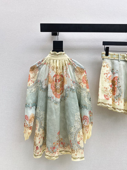 Zimm NEW flower print shirt