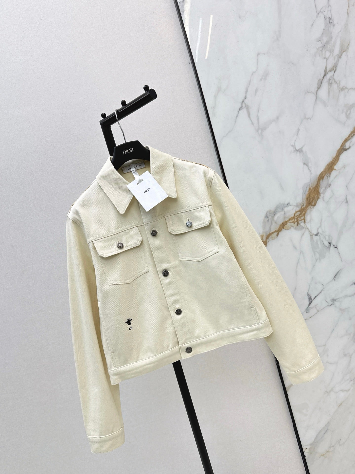 CD NEW printed denim jacket