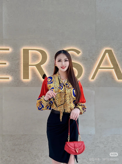 Ver NEW print silk shirt