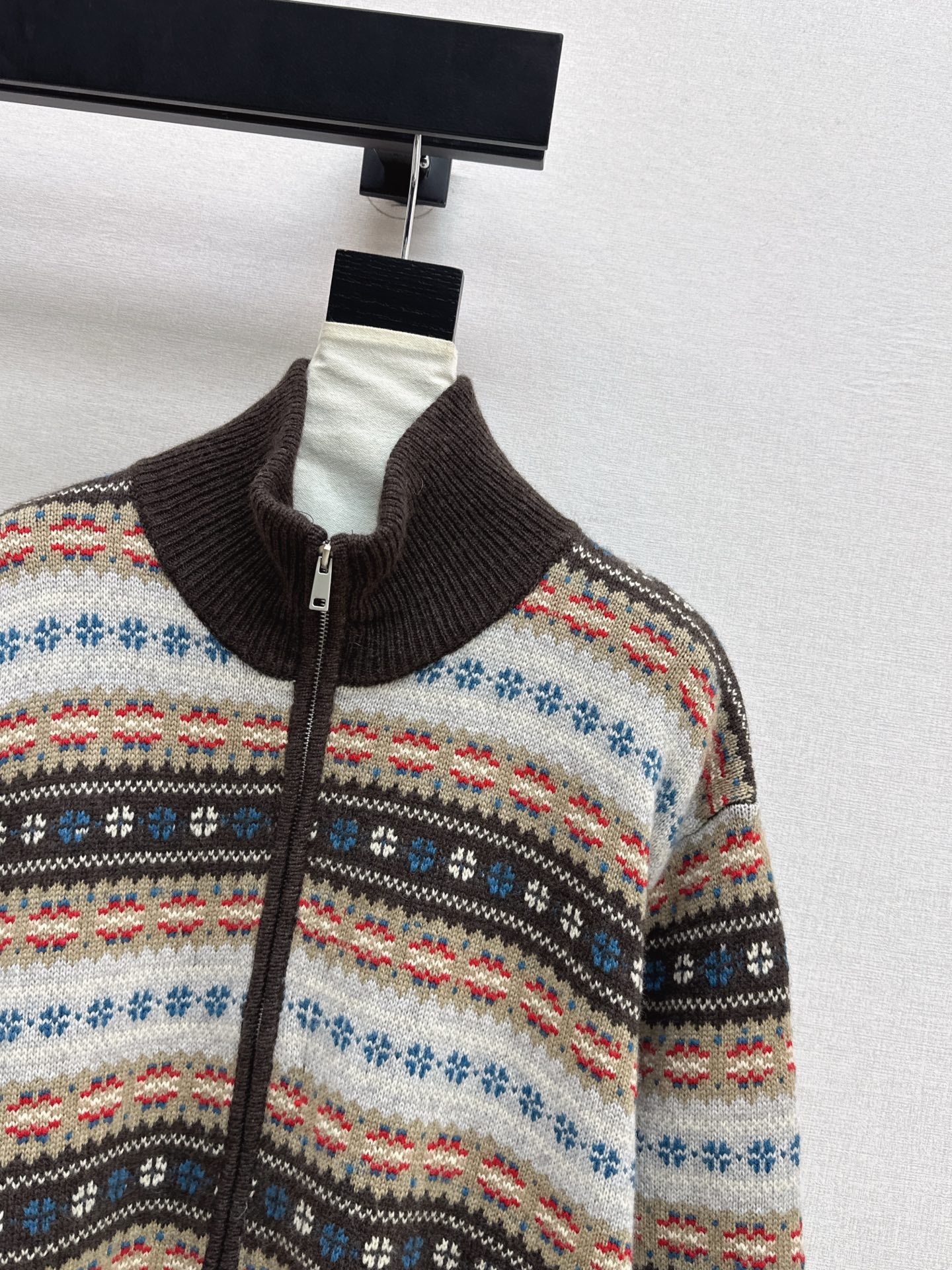 Loro NEW fair Isle knitted cardigan