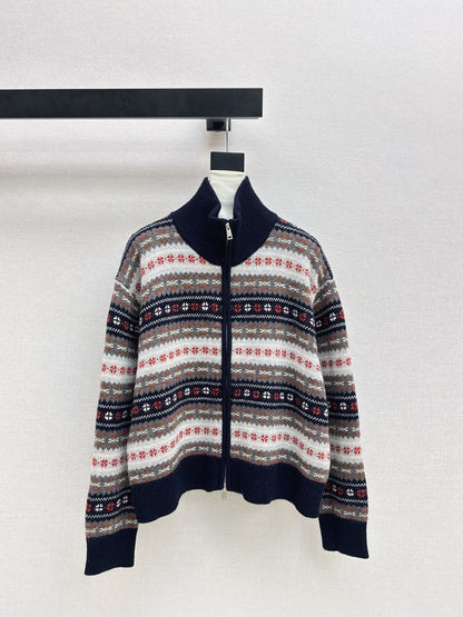 Loro NEW fair Isle knitted cardigan