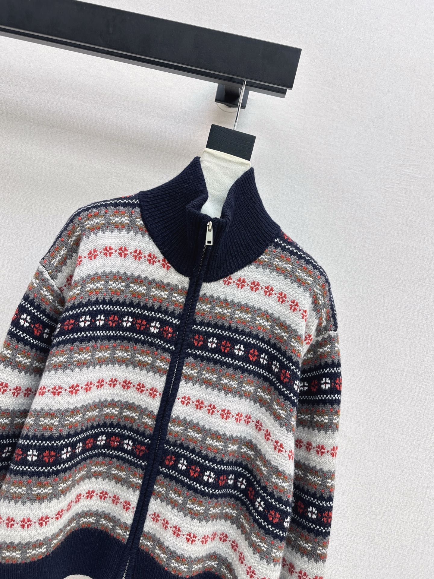 Loro NEW fair Isle knitted cardigan