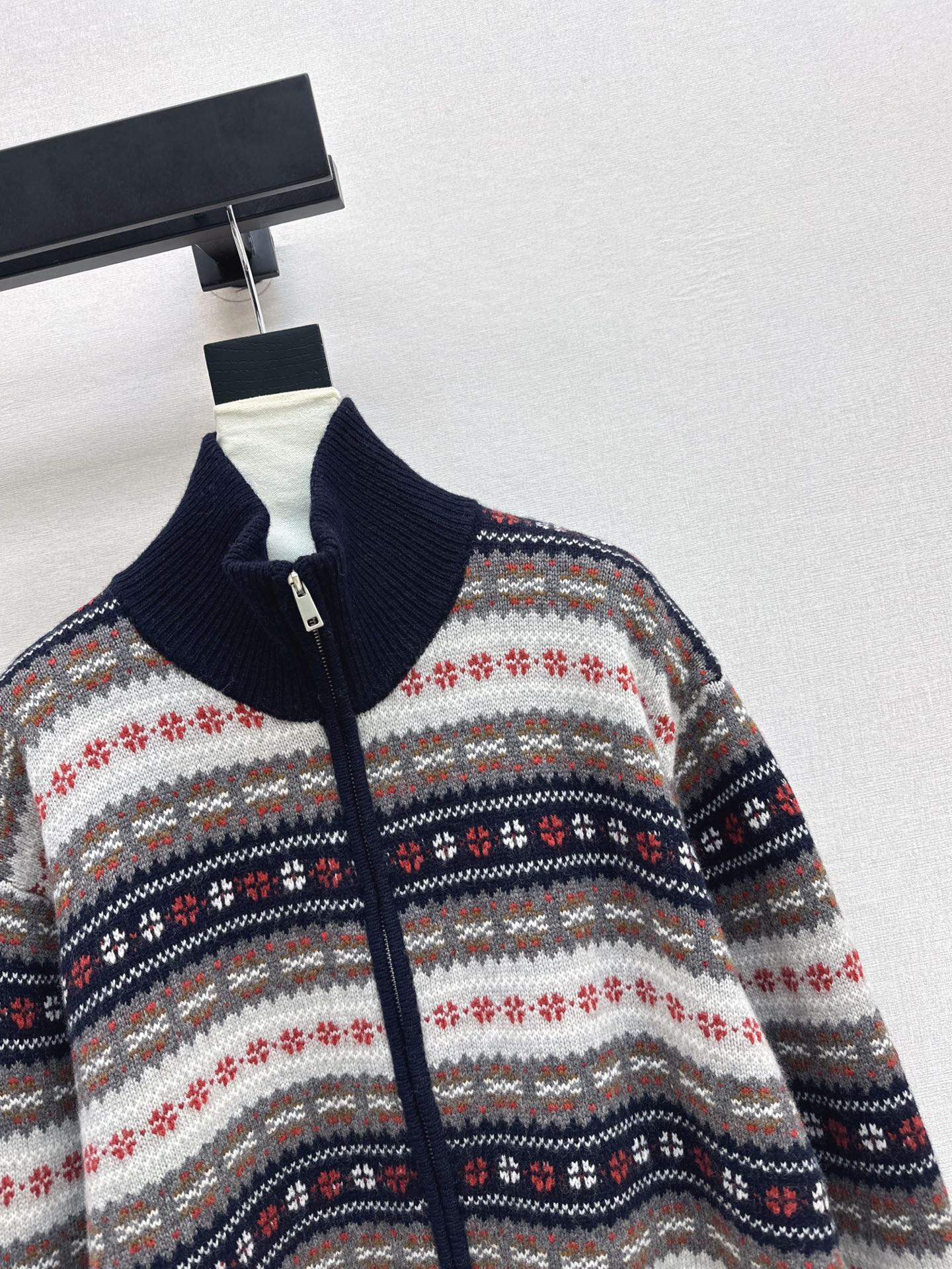 Loro NEW fair Isle knitted cardigan