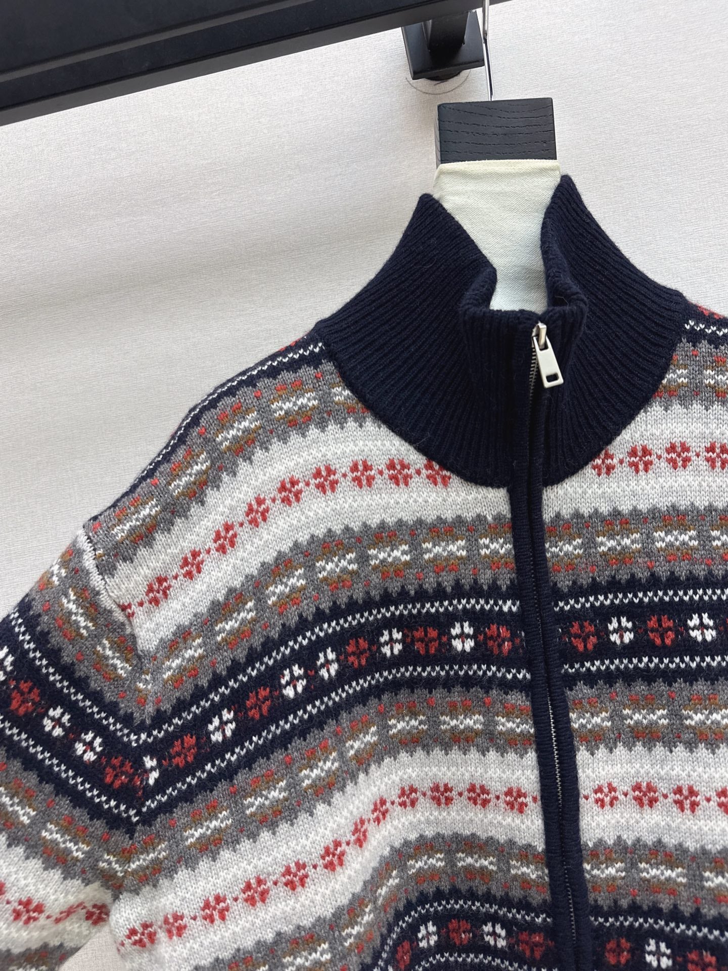 Loro NEW fair Isle knitted cardigan