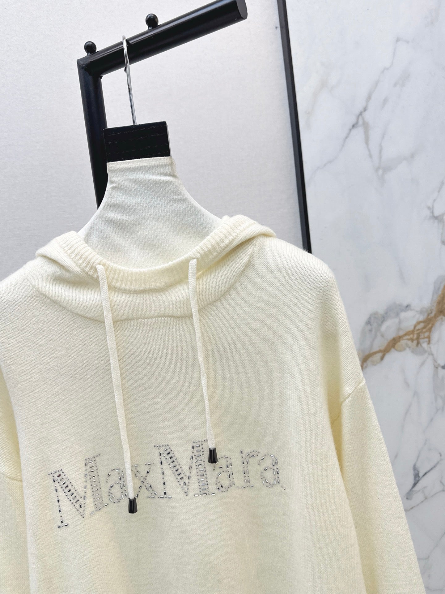 Max NEW rhinestone hooded sweater