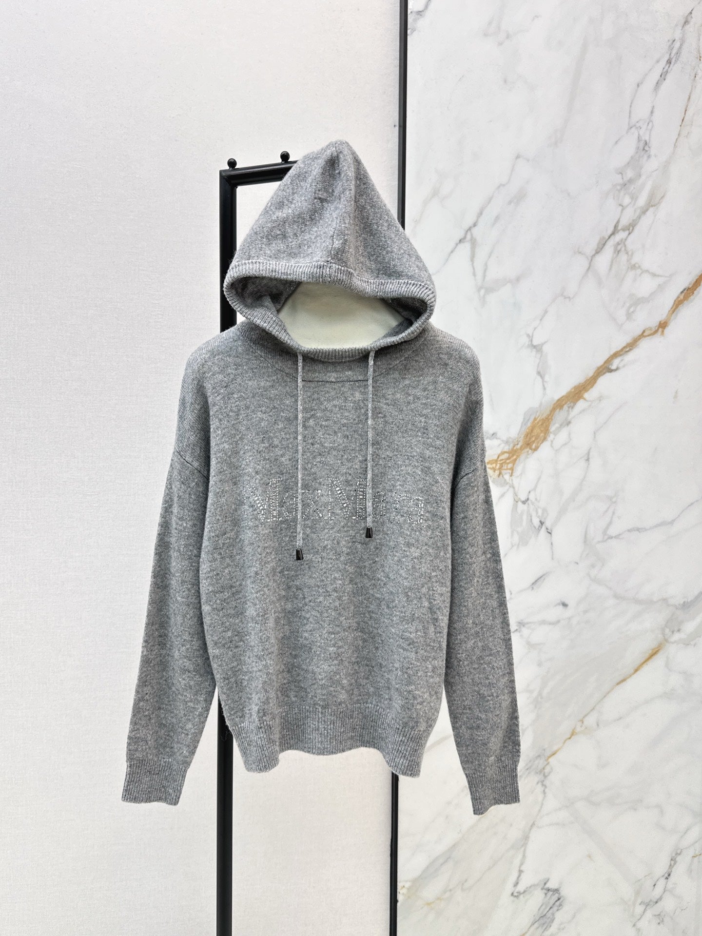 Max NEW rhinestone hooded sweater