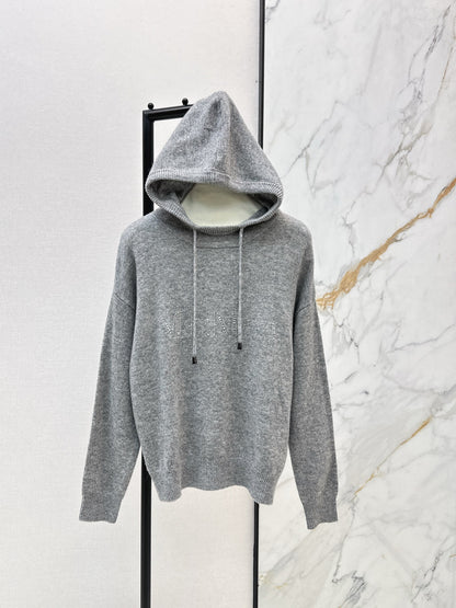 Max NEW rhinestone hooded sweater