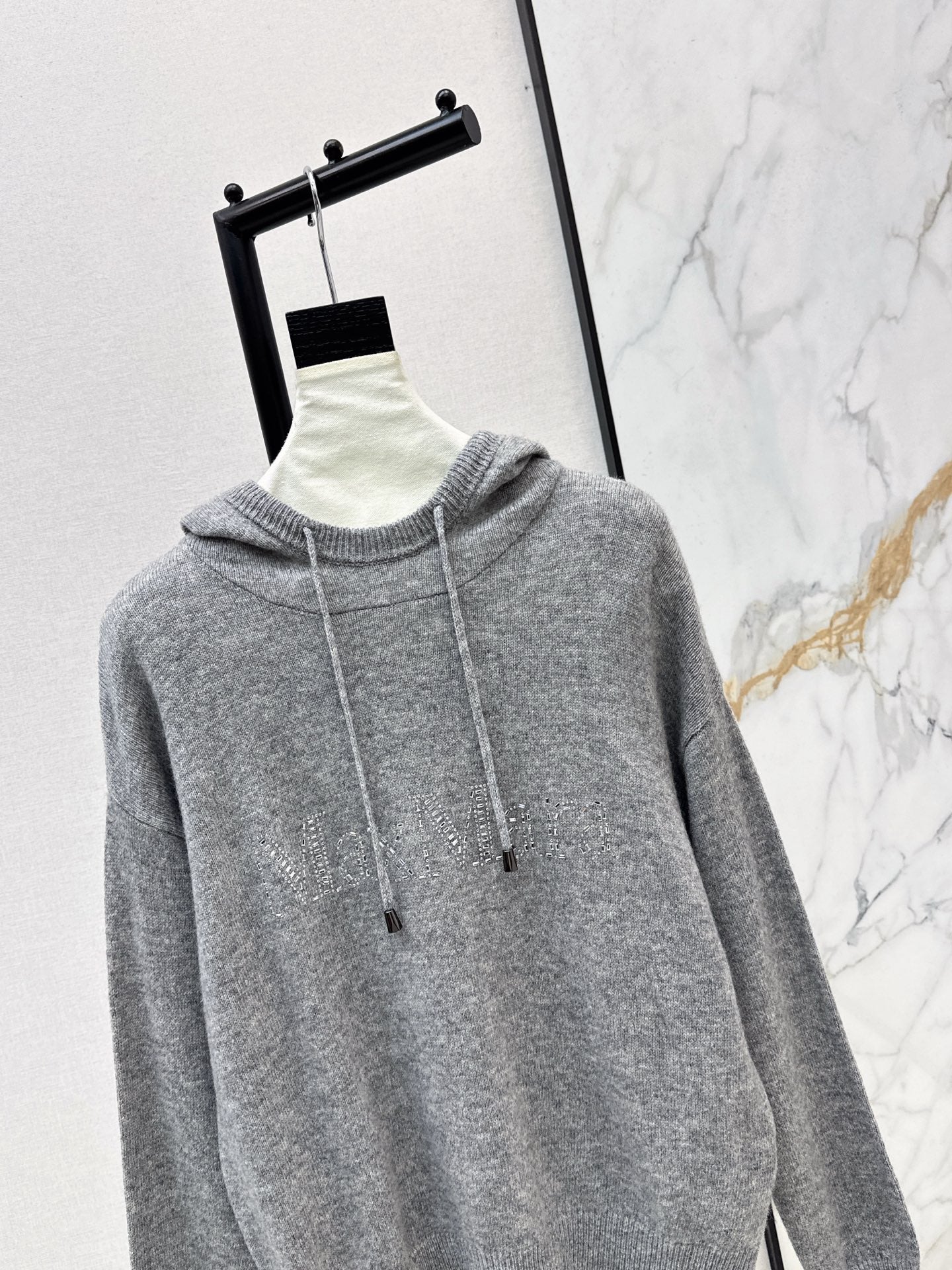 Max NEW rhinestone hooded sweater