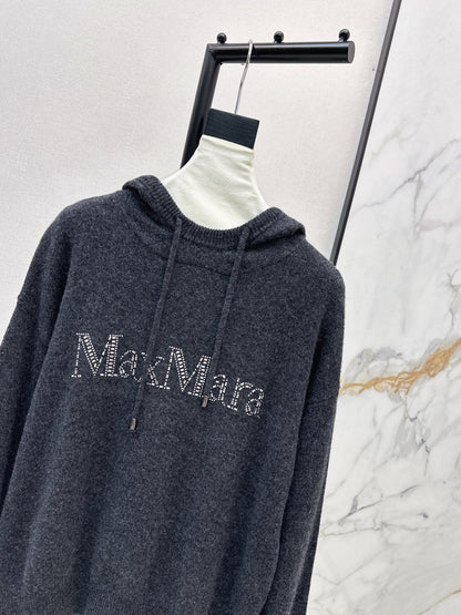 Max NEW rhinestone hooded sweater